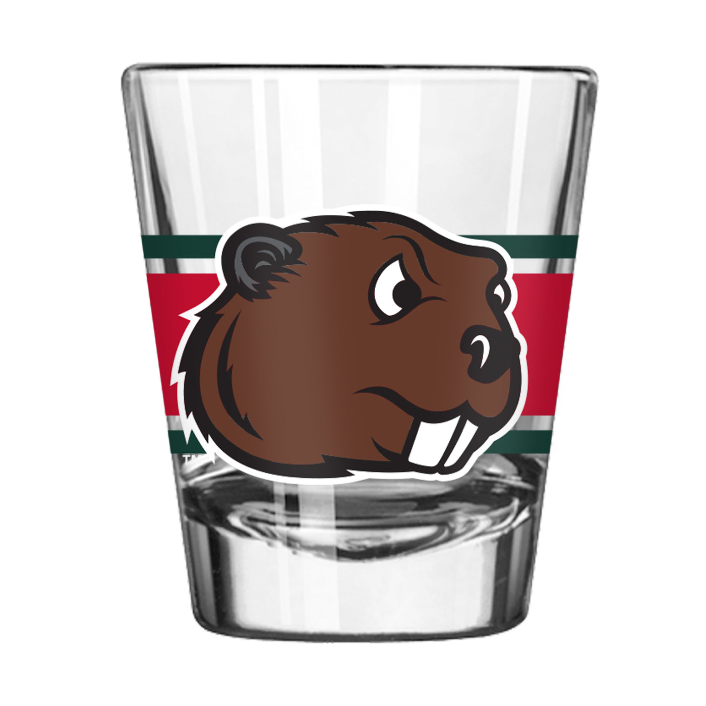 Minot State 2oz Stripe Shot Glass