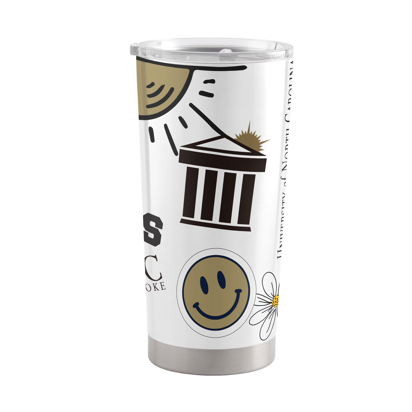 UNC Pembroke 20oz Native Stainless Tumbler