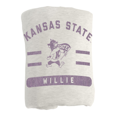 Kansas State Willie Sublimated Sweatshirt Blanket