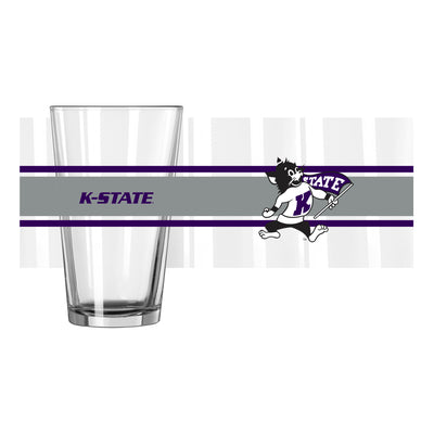 Kansas State Willie 16oz Stripe Pint Glass