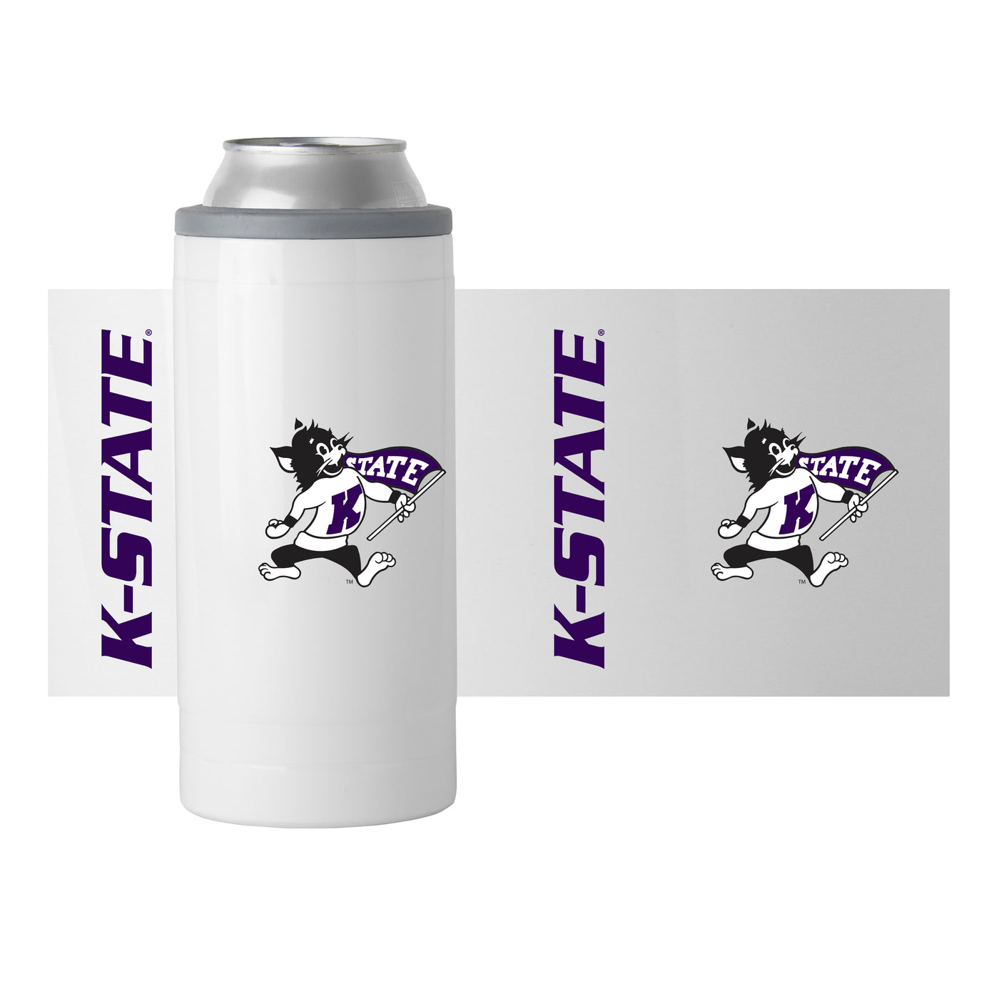 Kansas State Willie 12oz Gameday Slim Can Coolie