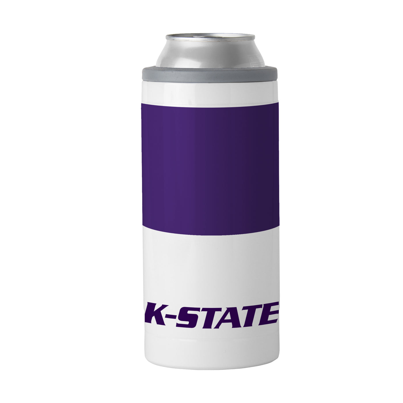 Kansas State Willie 12oz Colorblock Slim Can Coolie