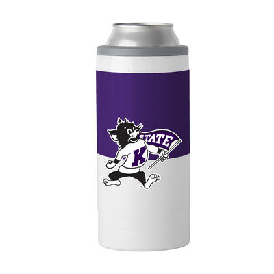 Kansas State Willie 12oz Colorblock Slim Can Coolie - Logo Brands