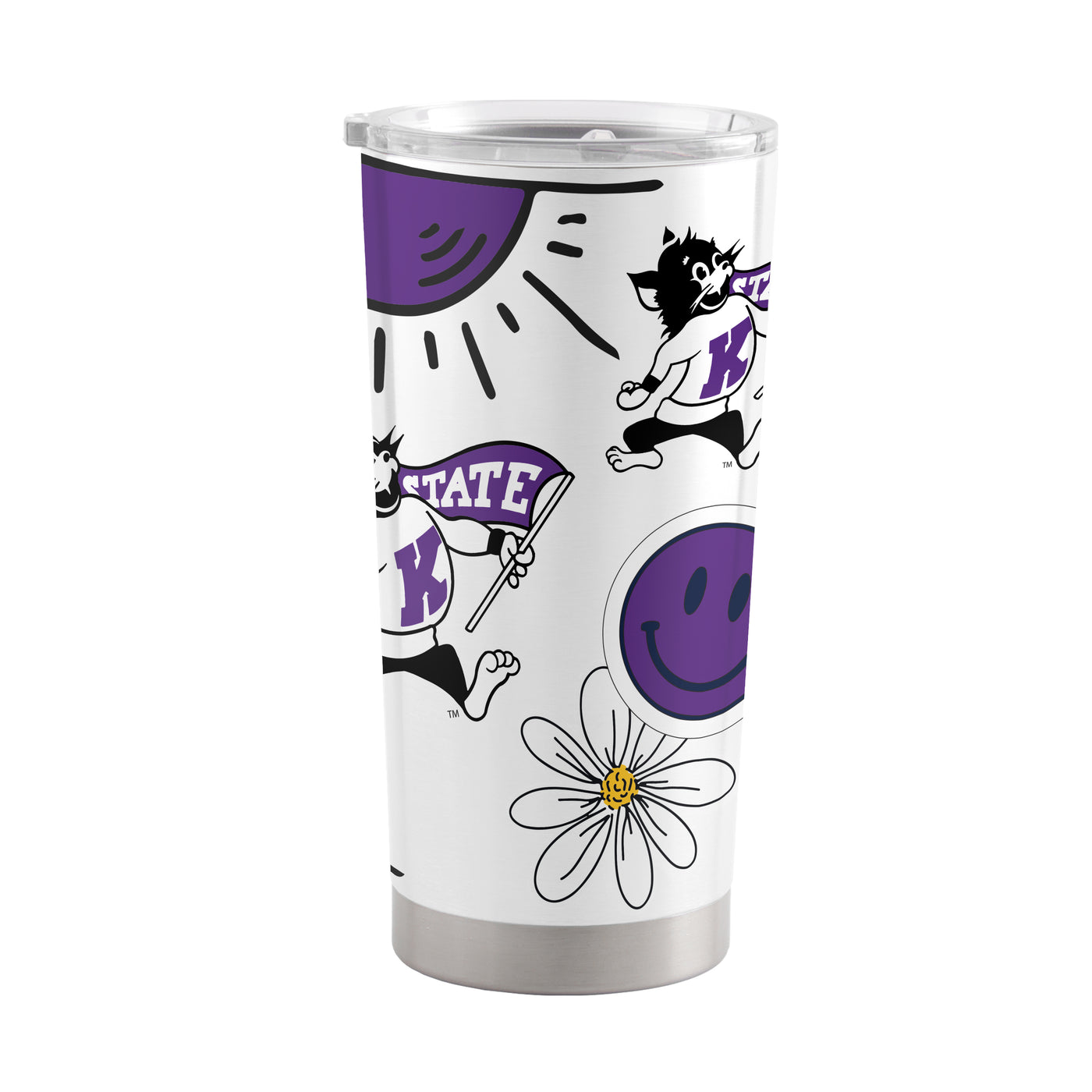 Kansas State Willie 20oz Native Stainless Tumbler