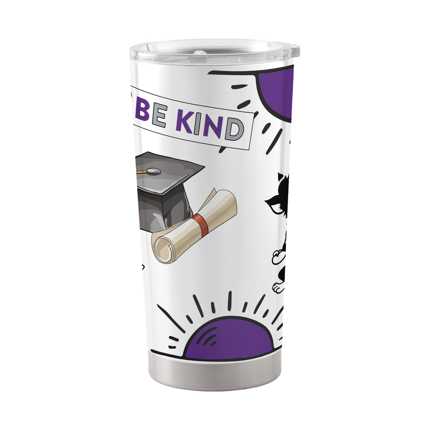 Kansas State Willie 20oz Native Stainless Tumbler