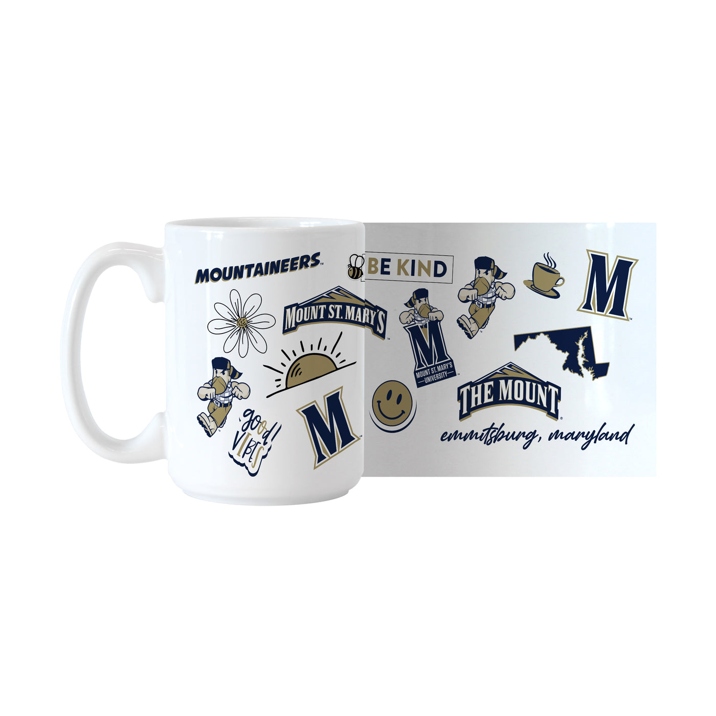 Mount St. Marys University 15oz Native Sublimated Mug
