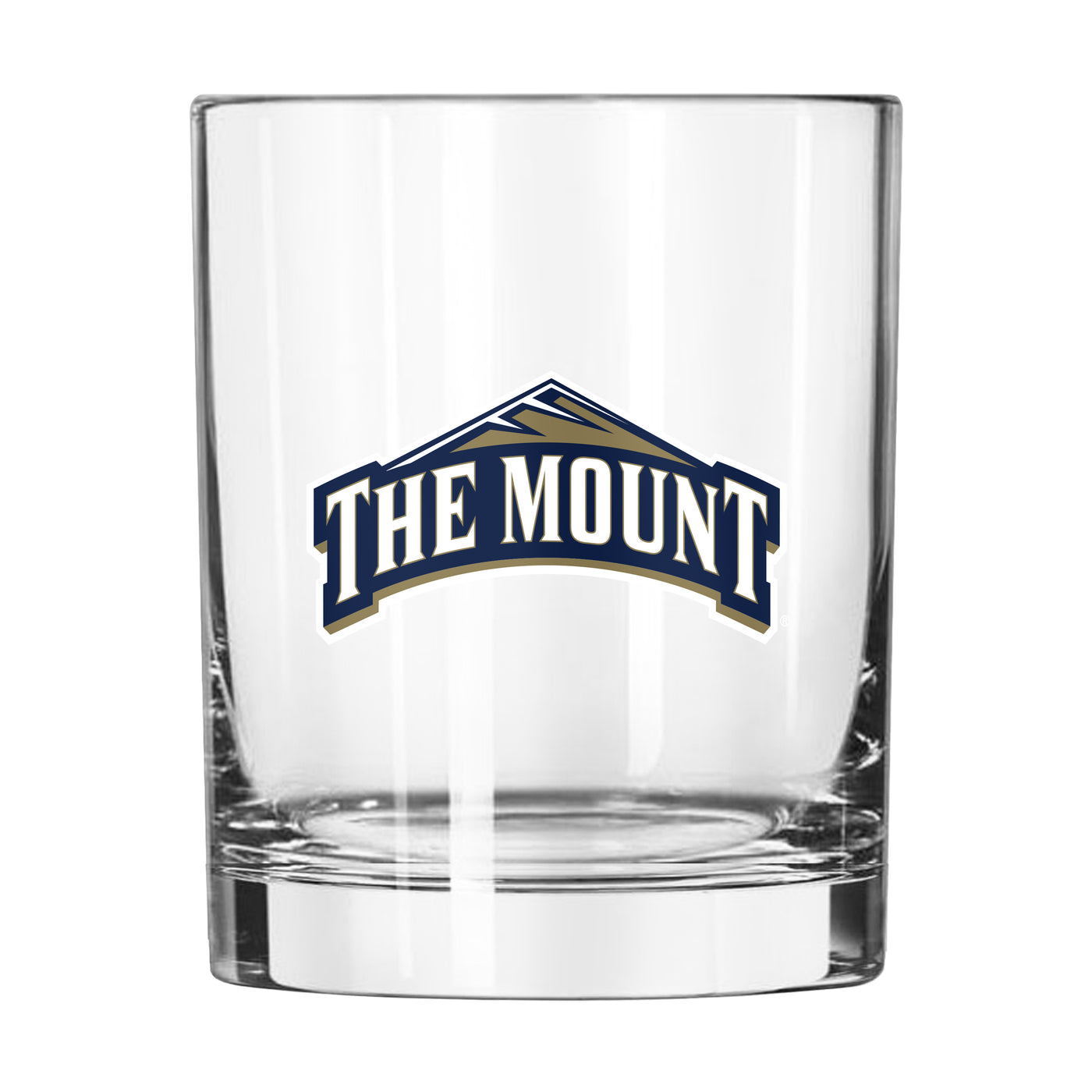 Mount St. Marys University 14oz Logo Rocks Glass