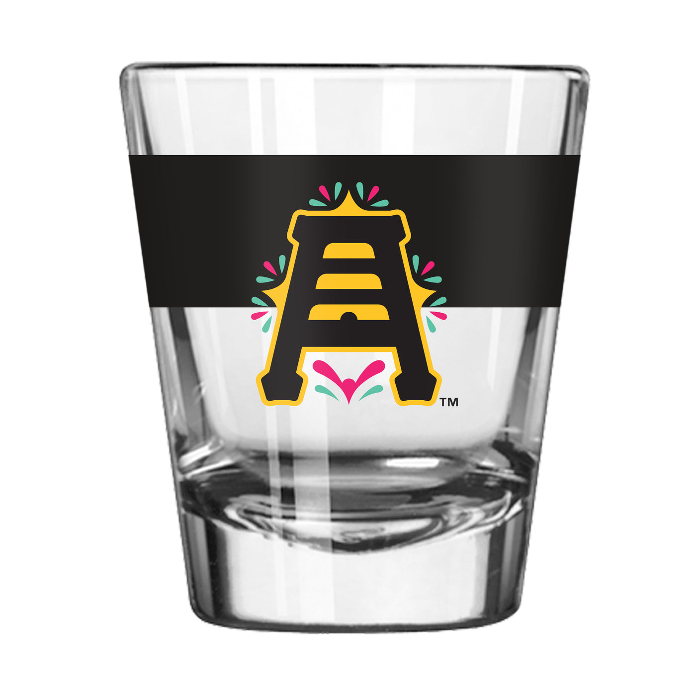 Salt Lake Bees 2oz Abejas Colorblock Shot Glass