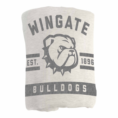 Wingate U Oatmeal Sweatshirt Blanket - Logo Brands