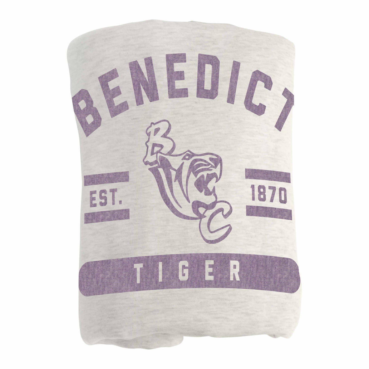 Benedict College Oatmeal Sweatshirt Blanket