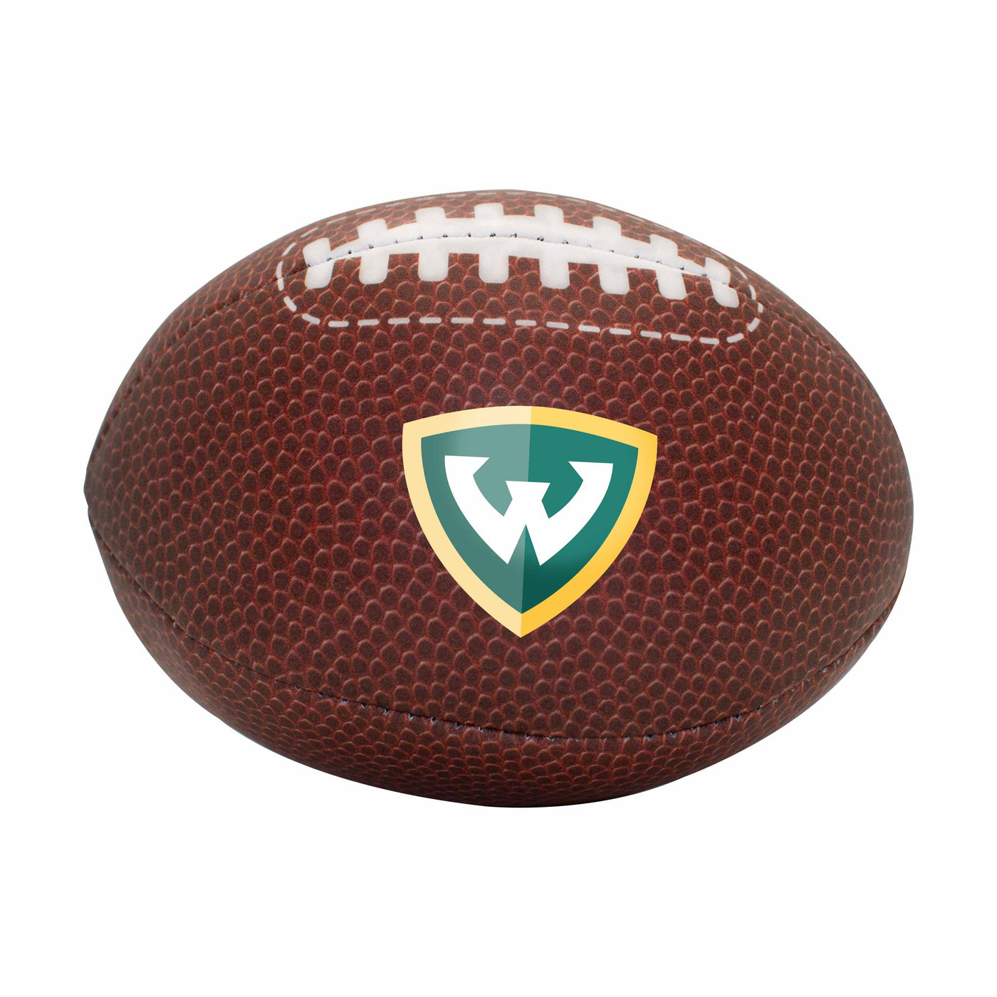 Wayne State Composite Brown Micro Soft Football