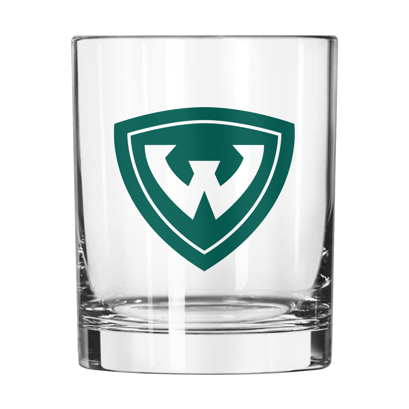 Wayne State 14oz Gameday Rocks Glass