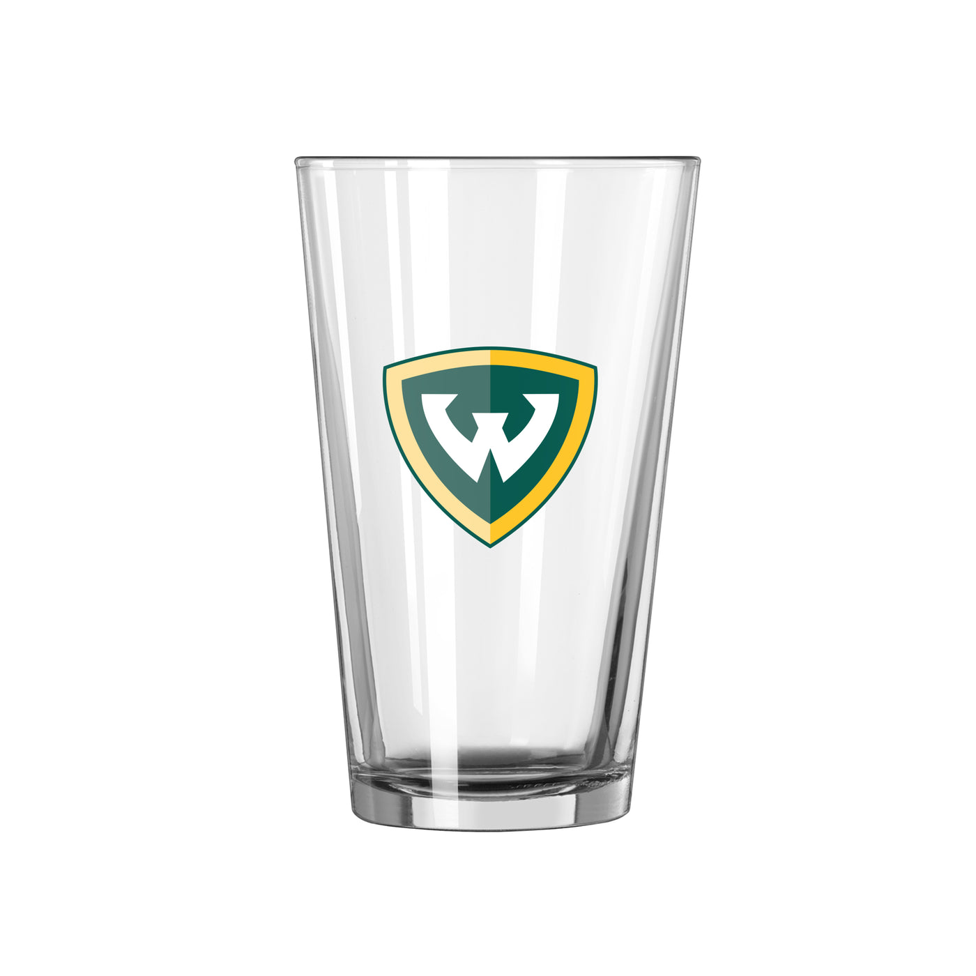 Wayne State 16oz Stripe Pint Glass