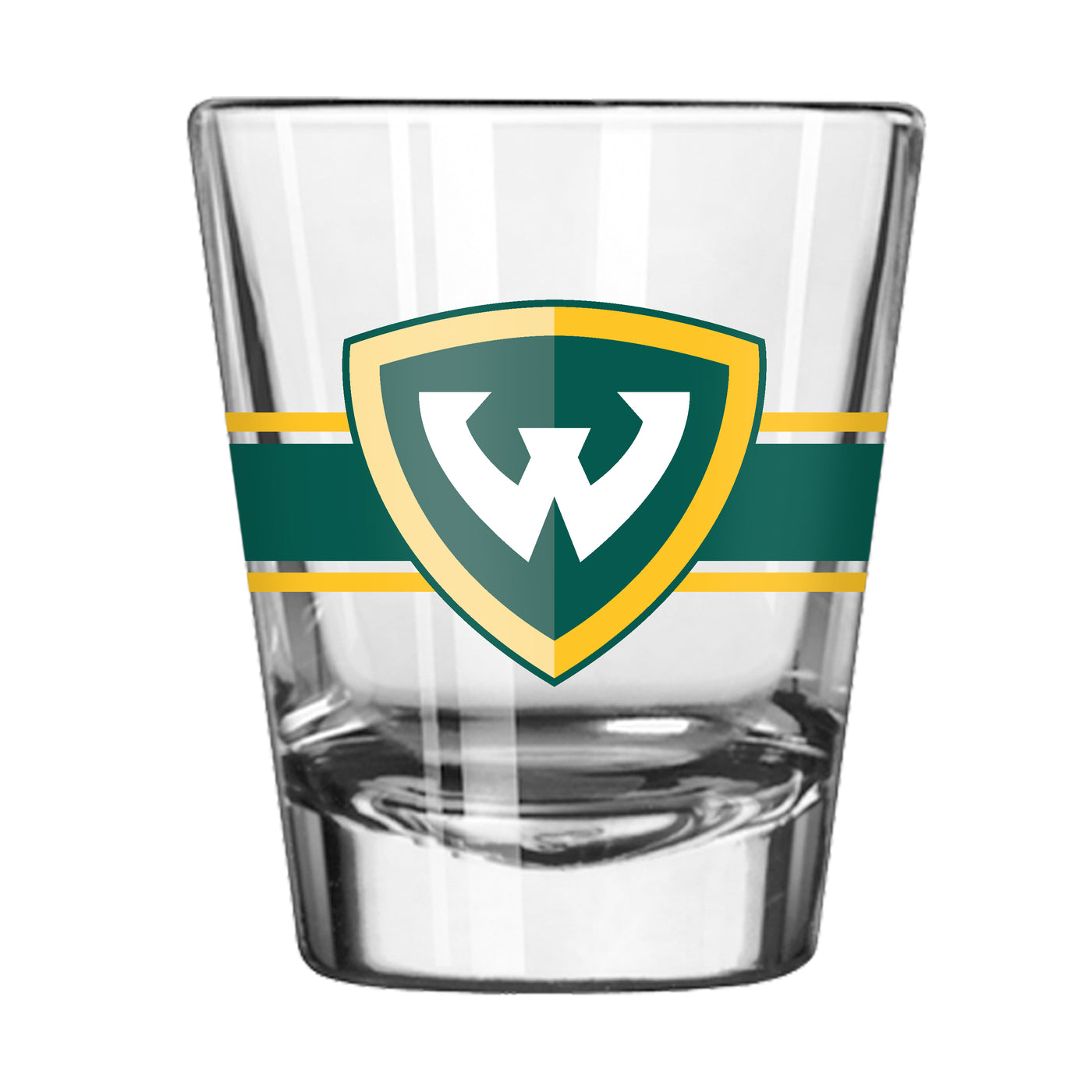 Wayne State 2oz Stripe Shot Glass