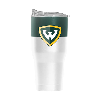 Wayne State 30oz Colorblock Powder Coat Tumbler