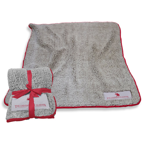 Alabama Pachyderm Frosty Fleece blanket by Logo Brands, soft and cozy with Alabama pachyderm design, perfect for comfort and warmth.