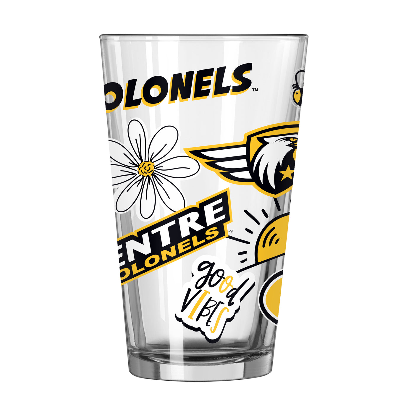 Centre College 16oz Native Pint Glass