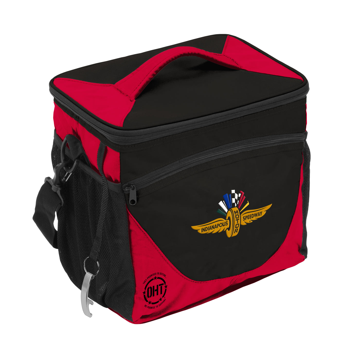 Indy Super Speedway Wing Wheel Flag 24 Can Cooler