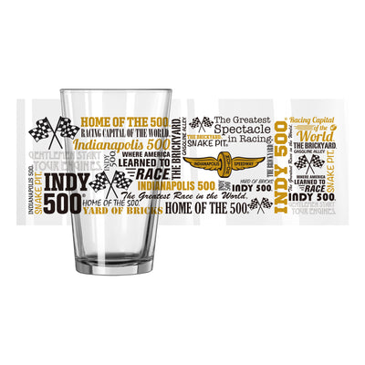 Indy Speedway 16oz Spirit Pint Glass