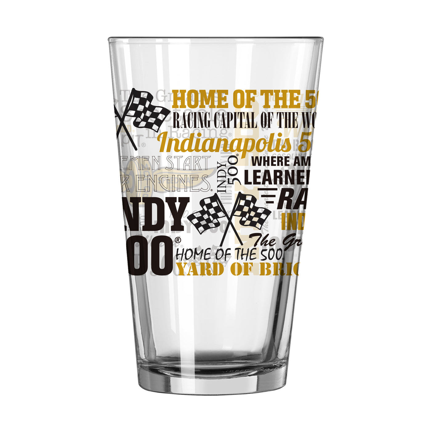 Indy Speedway 16oz Spirit Pint Glass