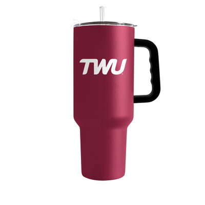 Texas Women's Univeristy 40oz Flipside Powder Coat Tumbler - Logo Brands