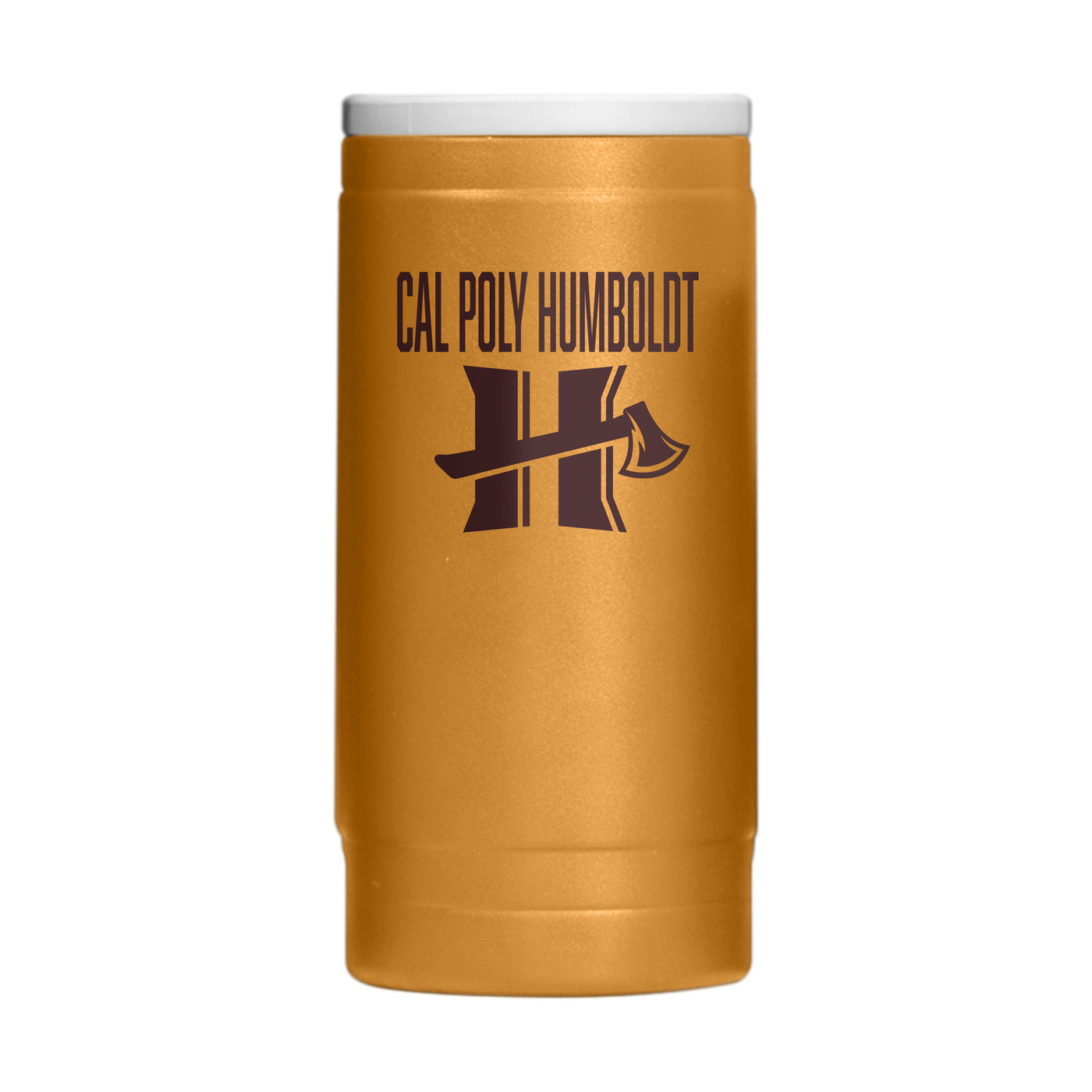 Humboldt State U 12oz Oak Huddle Powdercoat SlimCan Coolie