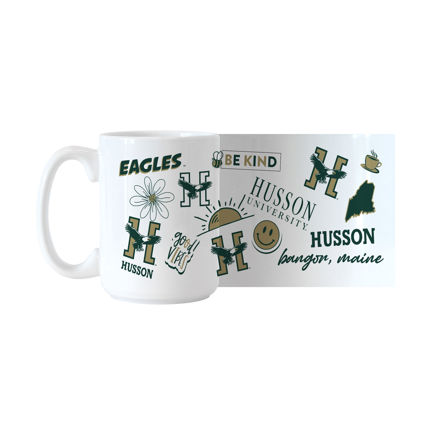 Husson University 15oz Native Sublimated Mug