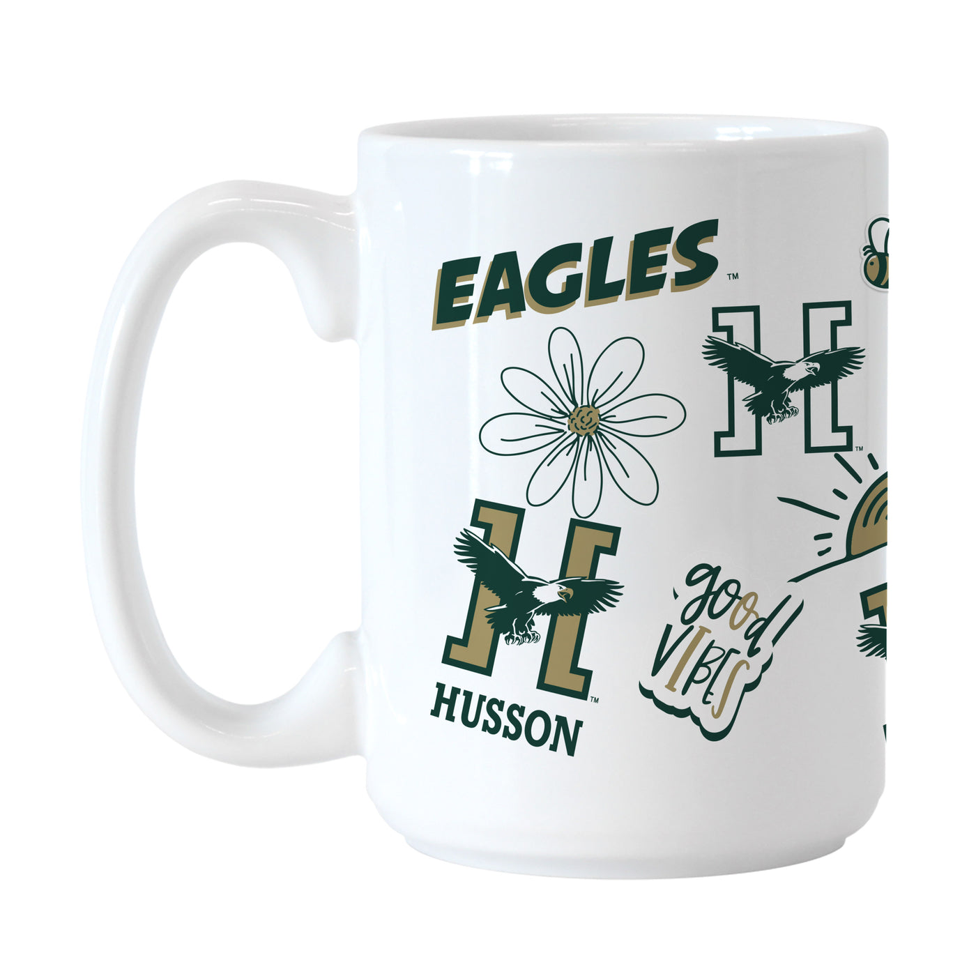 Husson University 15oz Native Sublimated Mug