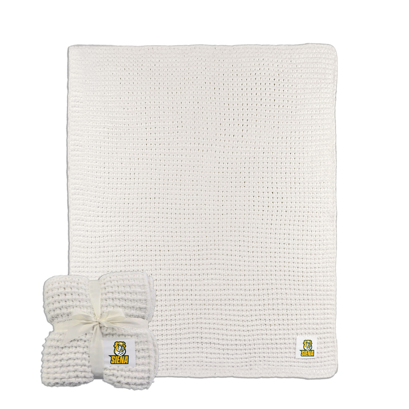 Siena College Cable Knit Throw 50x60