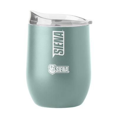 Siena College 16oz Cove Vertical Powder Coat Curved Bev - Logo Brands