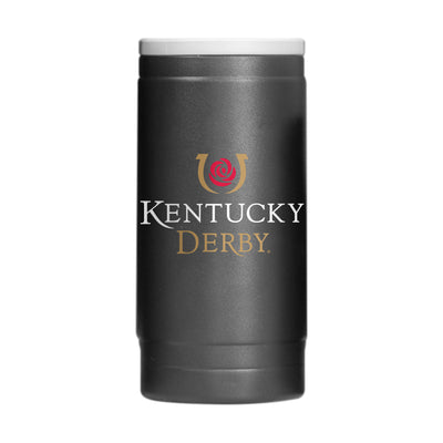 Kentucky Derby Black 12oz Powder Coat Coolie - Logo Brands