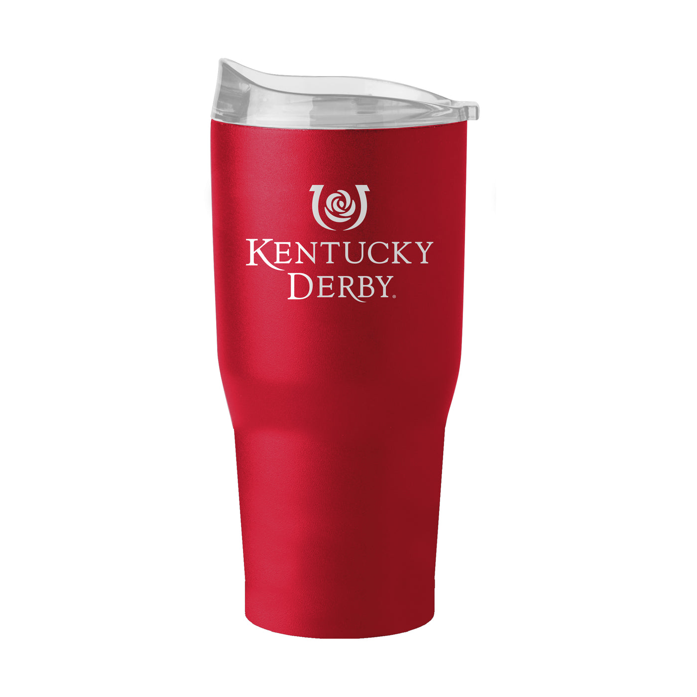 Kentucky Derby Red 30oz Powder Coat Tumbler