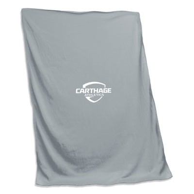 Carthage College Gray Sweatshirt Blanket (Screened) - Logo Brands