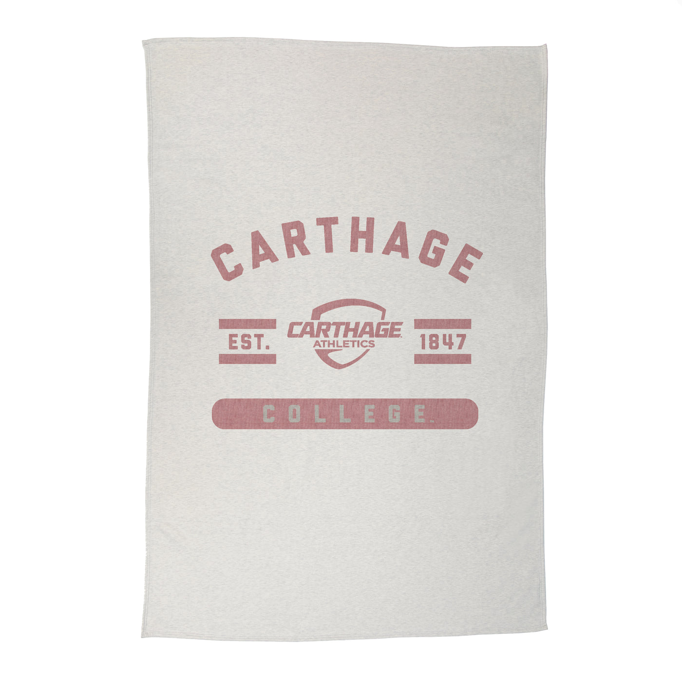 Carthage College Sublimated Sweatshirt Blanket