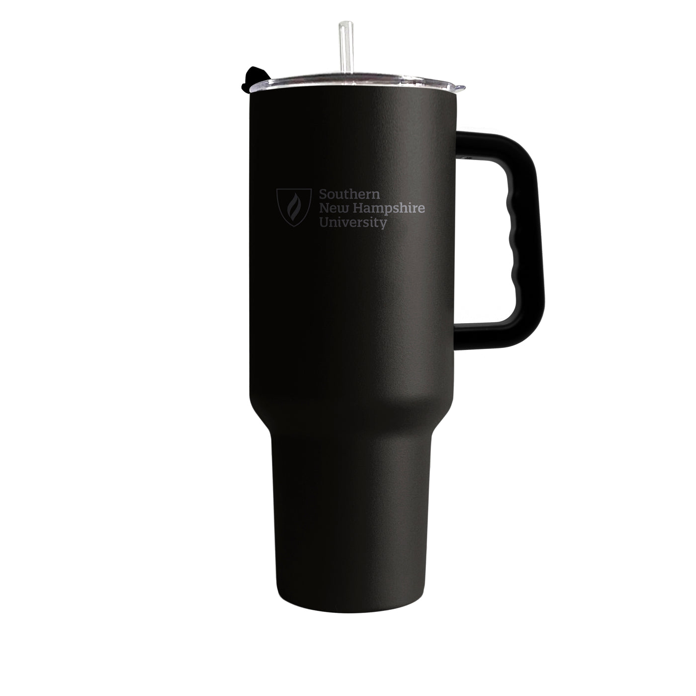 Southern New Hampshire University 40oz Black Tonal Powder Coat Tumbler
