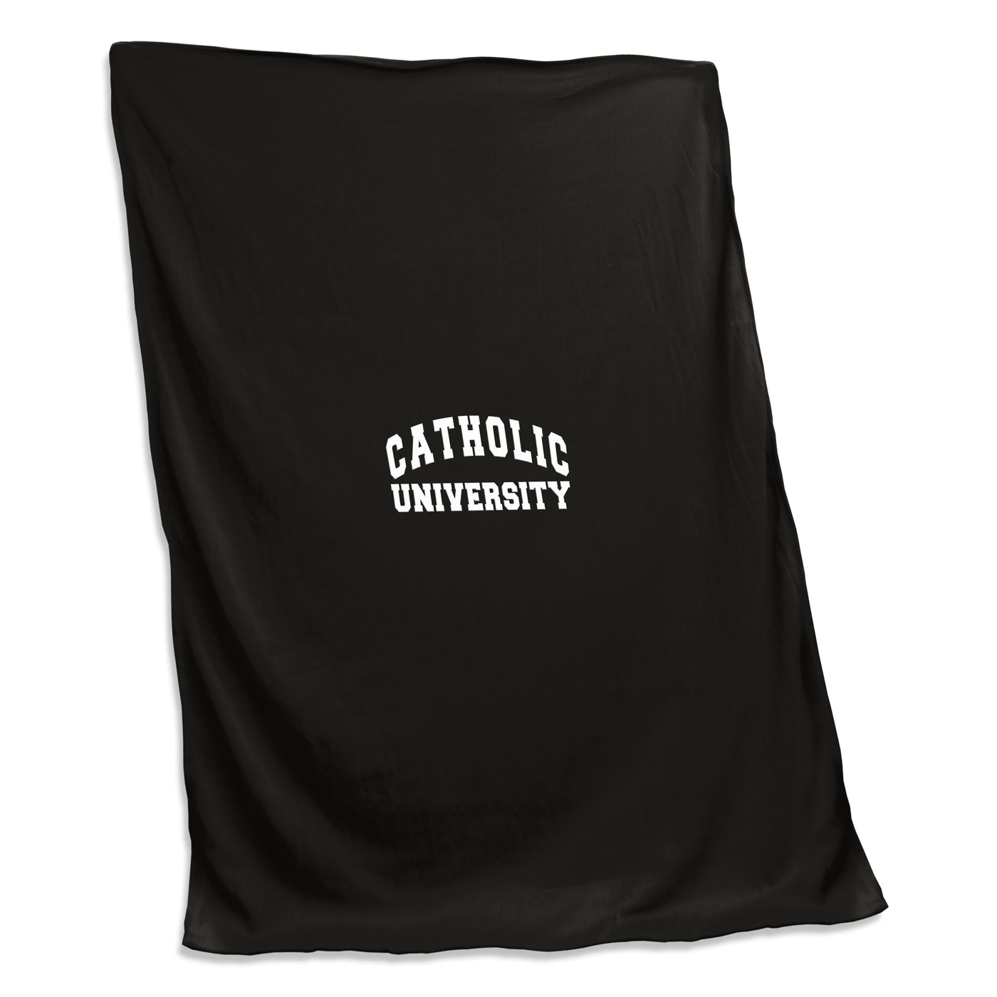 Catholic U of America Black Sweatshirt Blanket (Screened) - Logo Brands