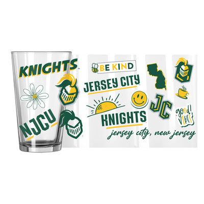 New Jersey City University 16oz Native Pint Glass