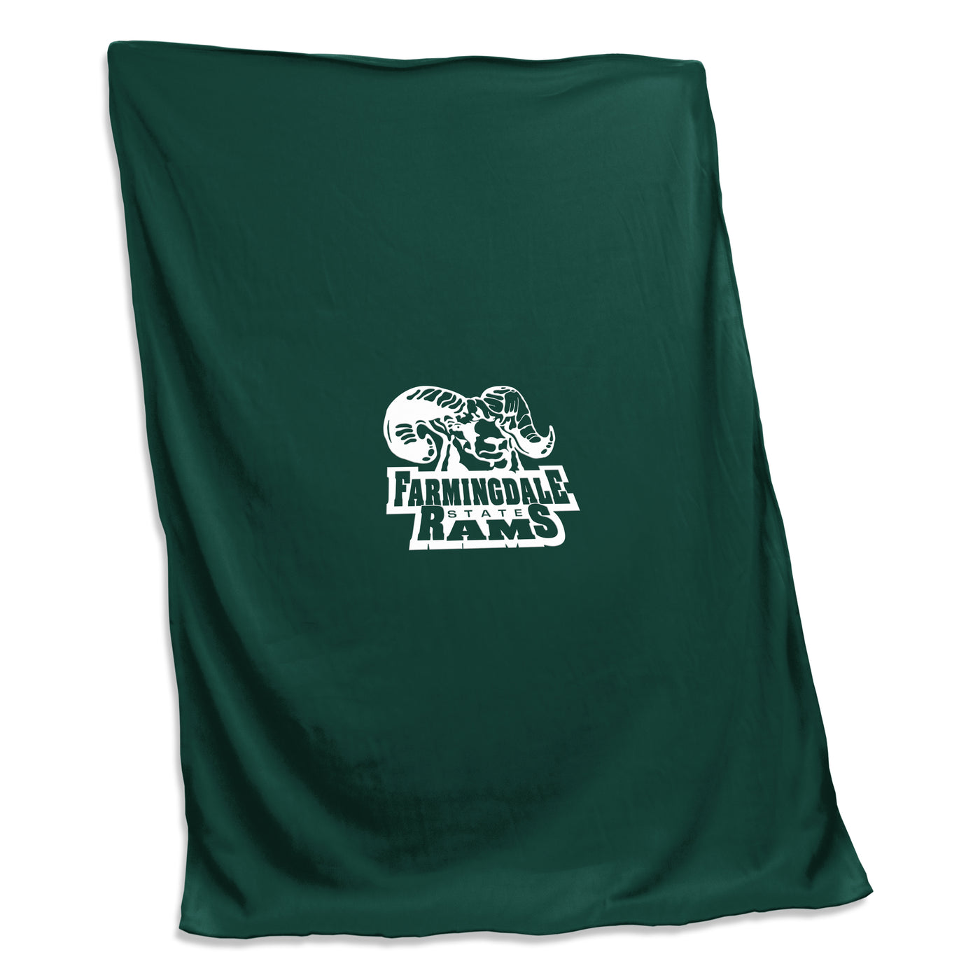 Farmingdale State College Hunter Custom Screenprinted Sweatshirt Blanket
