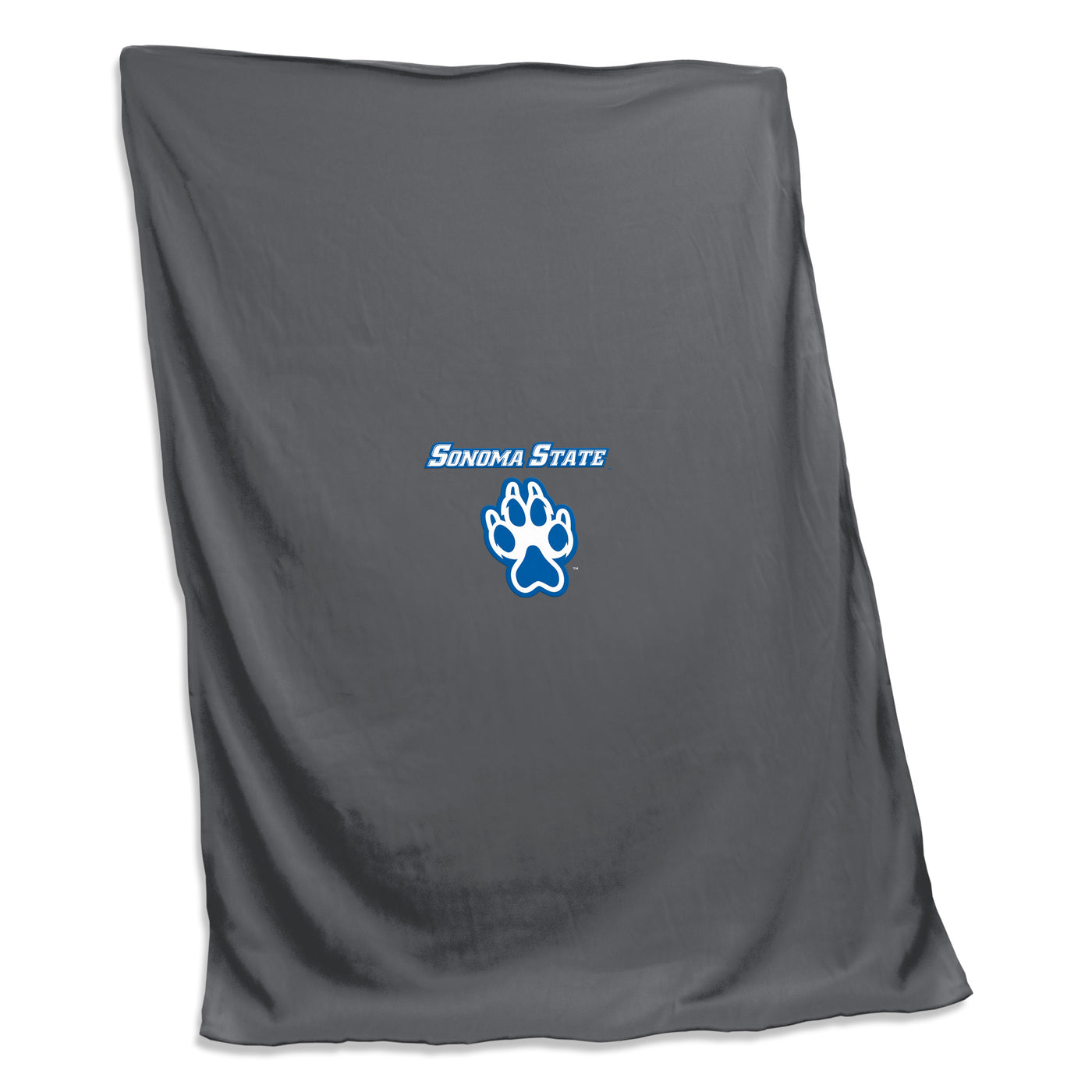 Sonoma State Charcoal Sweatshirt Blanket (Screened)