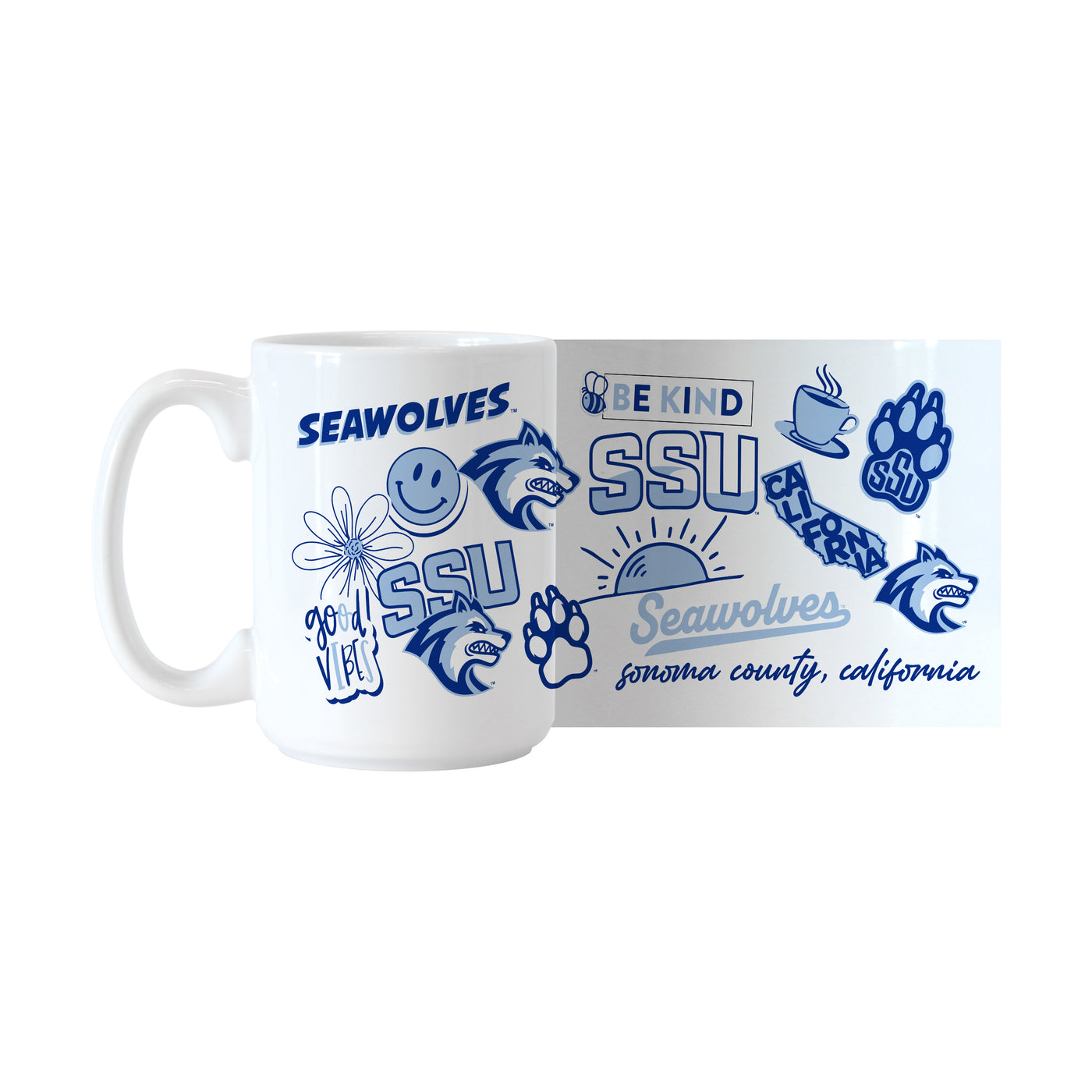 Sonoma State University 15oz Native Sublimated Mug