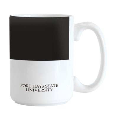 Fort Hays State 15oz Colorblock Sublimated Mug