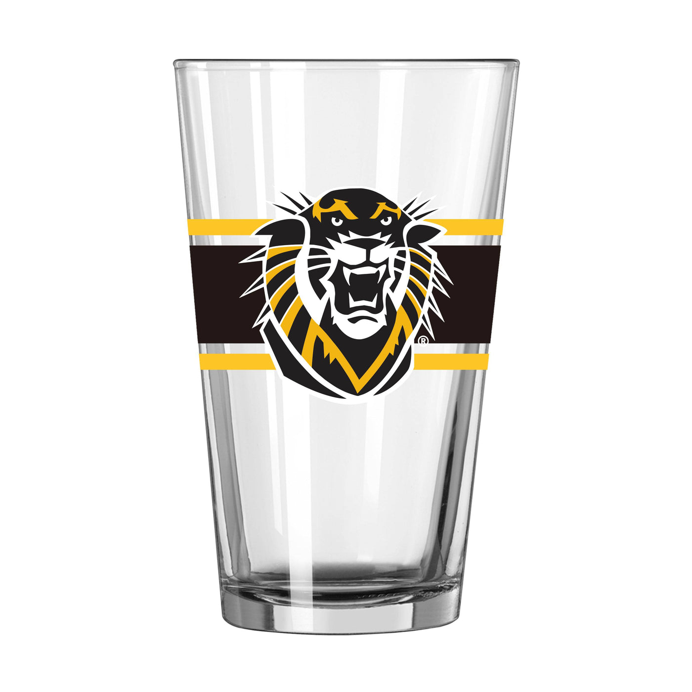 Fort Hays State 16oz Stripe Pint Glass - Logo Brands