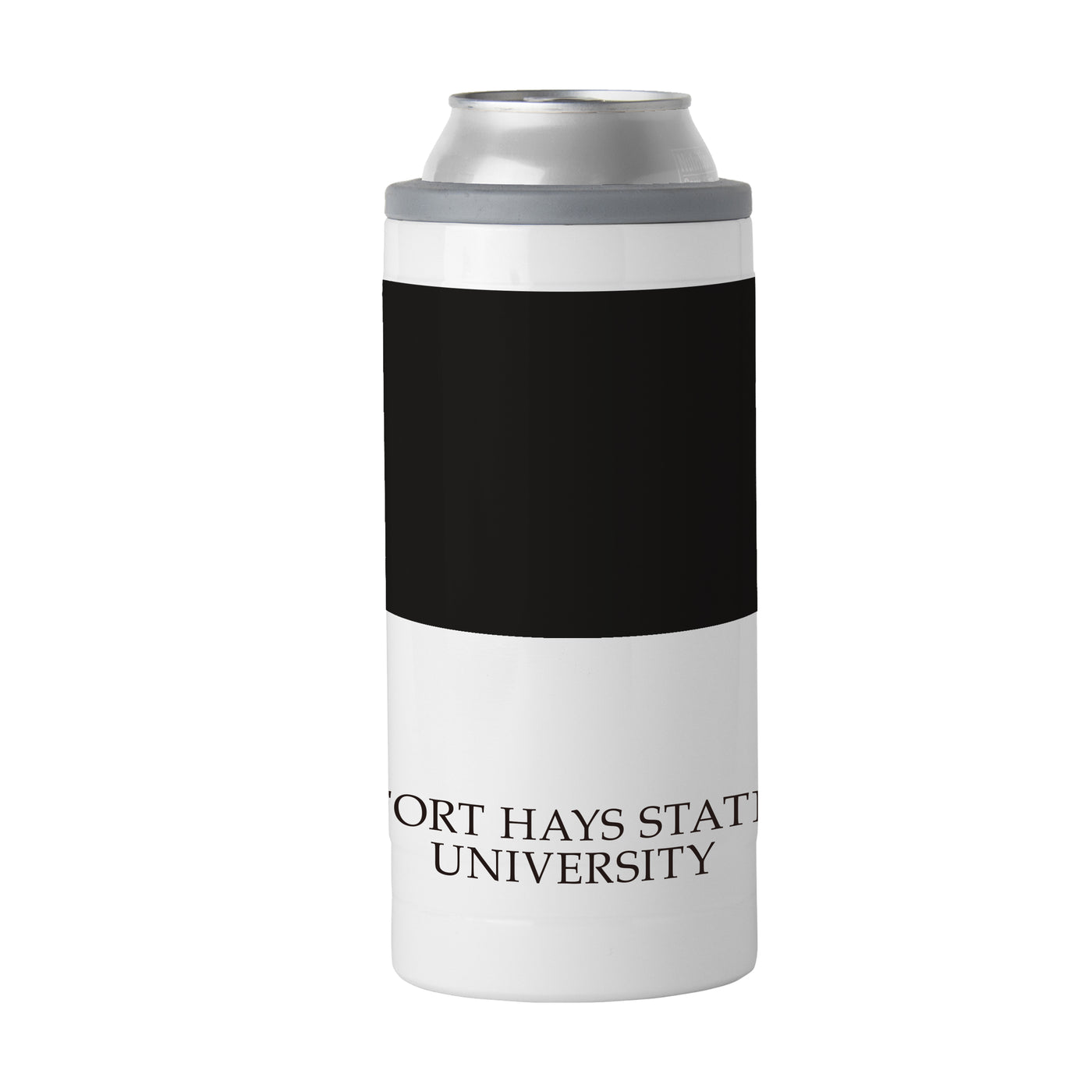 Fort Hays State 12oz Colorblock Slim Can Coolie