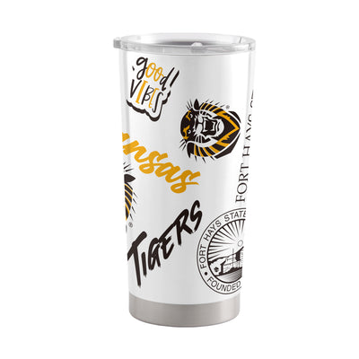 Fort Hays State 20oz Native Stainless Tumbler