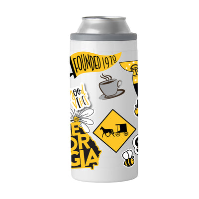 Savannah College 12oz Native Powder Coat Slim Can Coolie - Logo Brands