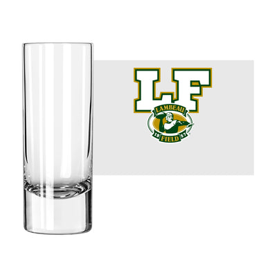 Lambeau Field 2.5oz Letterman Shooter Glass