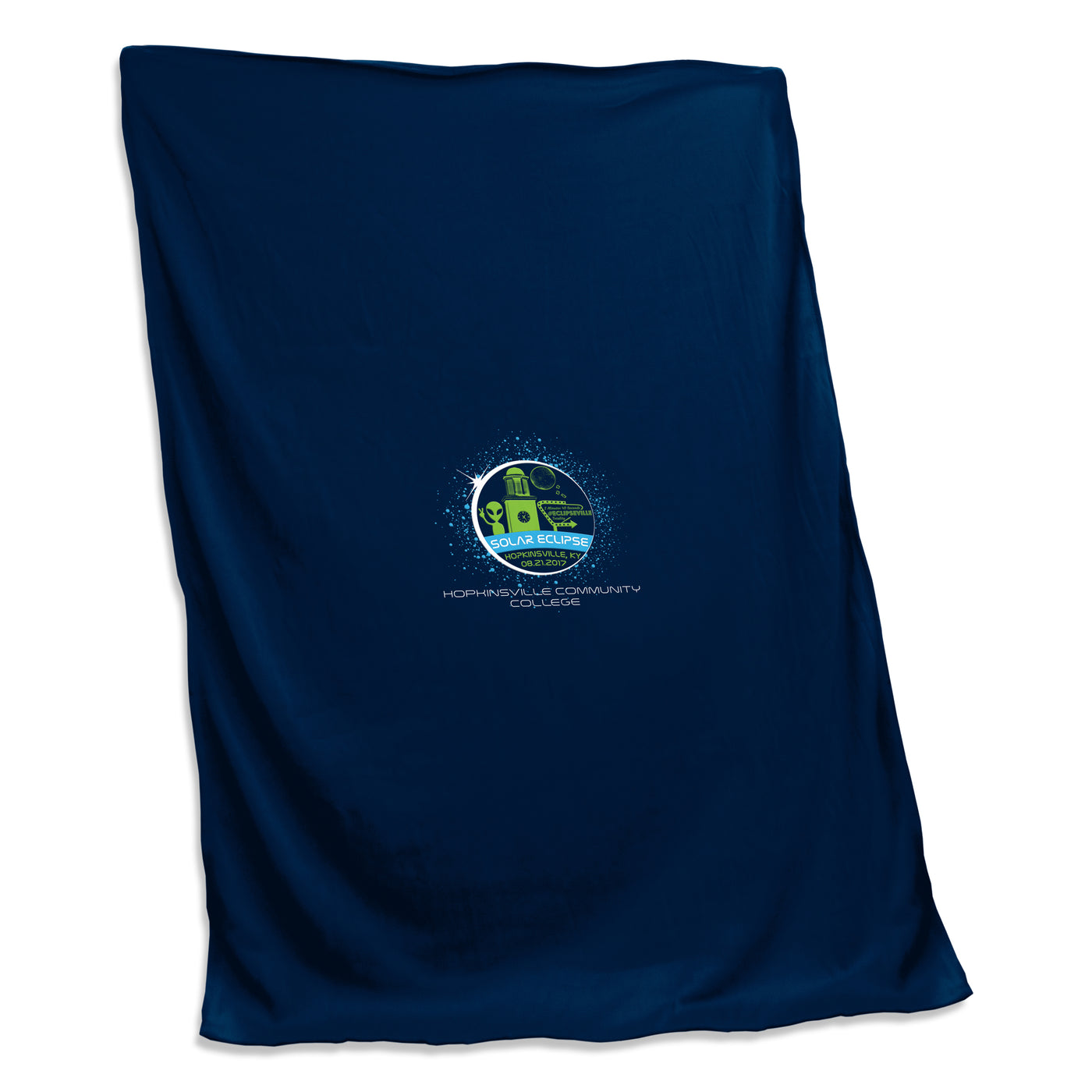 Hopkinsville CC Navy Eclipse Sweatshirt Blanket (Screened)