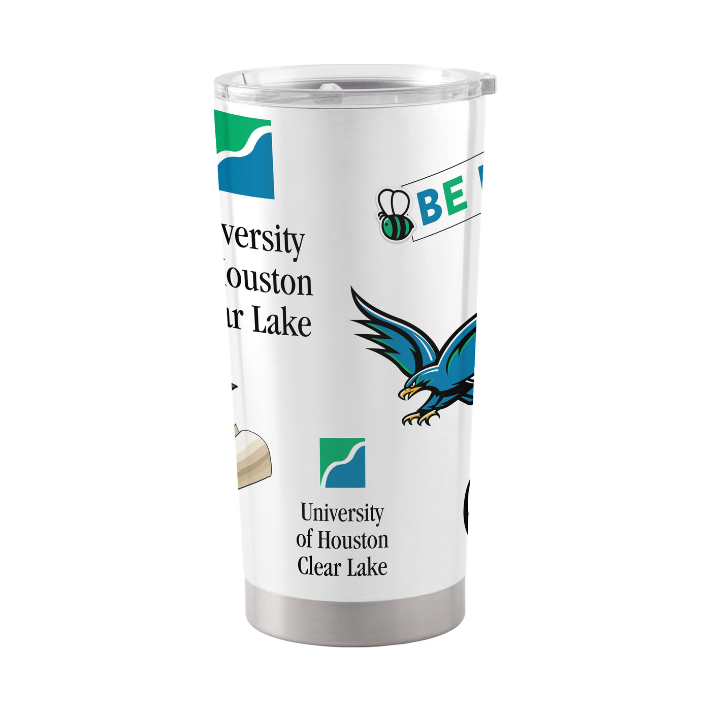 Houston-Clear Lake 20oz Native Stainless Tumbler
