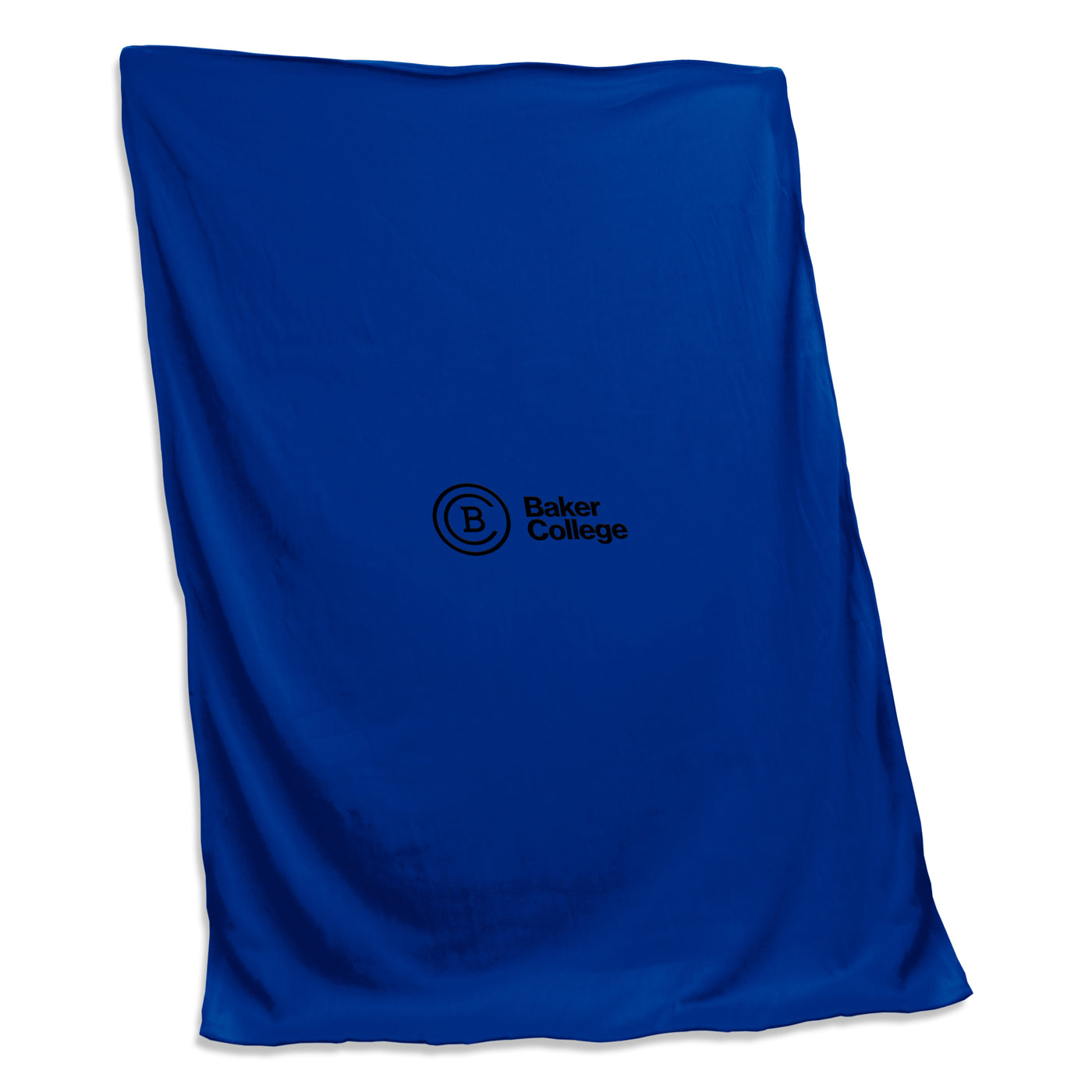 Baker College Of Muskegon Royal Sweatshirt Blanket (Screened)