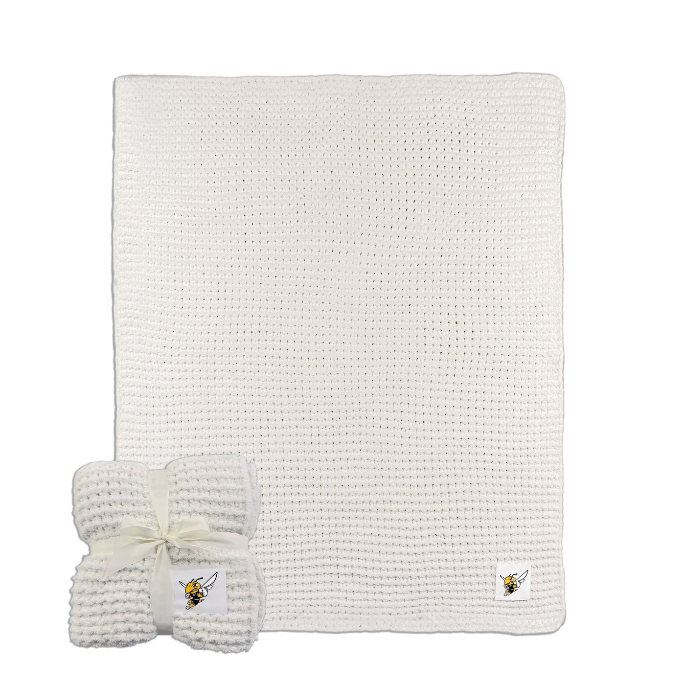 American International College Cable Knit Throw 50x60